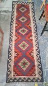 Maimana Kelim runner, 213 x 60cm