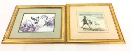 Quantity of pictures and prints to include watercolours of landscapes, Alexander Charles Jones