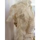 Victorian  ivory satin wedding dress with pleated bodice, full skirt, chiffon ruched sleeves - - Image 3 of 4