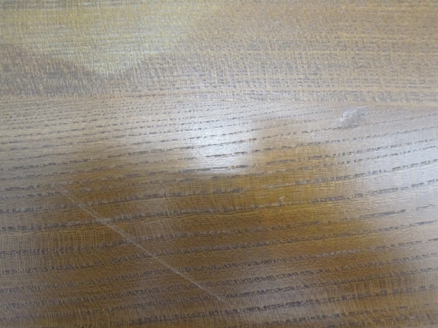 Ercol chest of three long drawers, on plinth base, with circular wooden handles (one missing), - Image 2 of 2