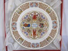 Crown Staffordshire china large cup and saucer decorated with fly hooks, Arabia Finland 1980