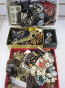 Large quantity of modern costume jewellery to include necklaces and bangles