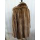Vintage mink coat with cuff sleeves, deep shawl collar - Image 2 of 2