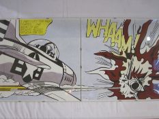 After Roy Lichtenstein Two colour prints  