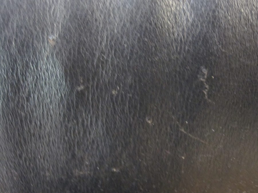 Charles and Ray Eames lounge chair and ottoman, Herman Miller Collection in black leather, unmarked, - Image 14 of 19