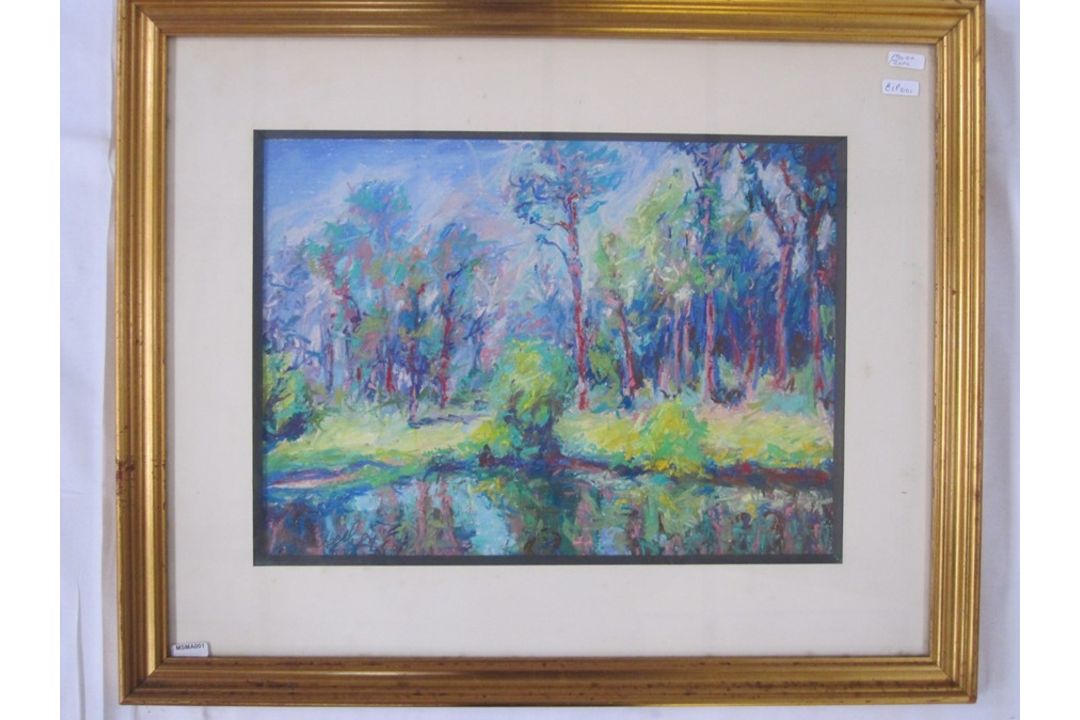 Casell 20th century school Pastel study Landscape scene, signed indistinctly and dated '89 lower