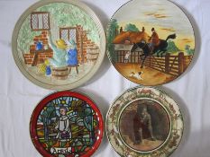 Poole pottery 'Medieval Calendar Series', no.14/1000, April 1973, German pottery plate, Royal
