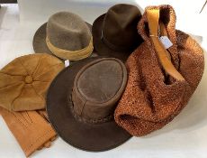 Christy's lady's  trilby , size UK 6 7/8ths, Toggi leather lady's hat, Herbert Johnson ladies trilby