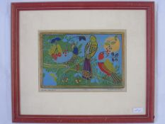 June Henderson (20th Century) Limited edition print, Birds and berries I, No. 2 of 4Condition