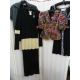 Gina Bacconi silk brocade jacket with puff sleeves, a Yohji Yamamoto black and white knitted full - Image 1 of 3