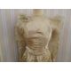 Victorian  ivory satin wedding dress with pleated bodice, full skirt, chiffon ruched sleeves - - Image 2 of 4