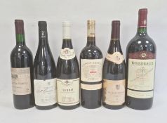 Magnum of 2002 Bordeaux (Eleve en Futs de Chene) together with various other bottles to include 2011