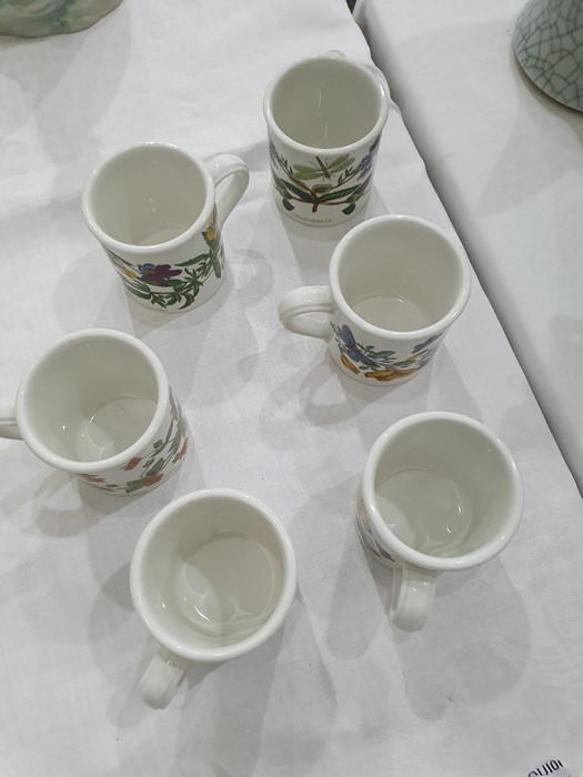 Two Portmeirion rectangular casserole dishes, teapot, circular dish, six coffee cups and saucers and - Image 13 of 14