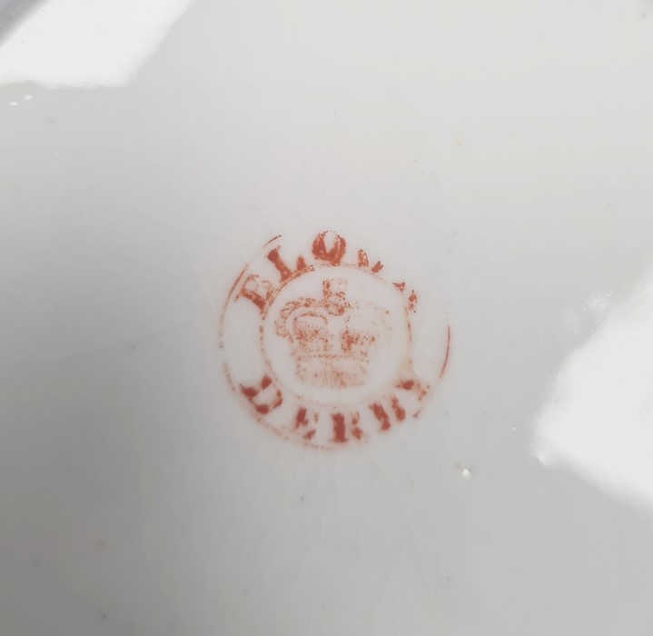19th century Bloor Derby teacup and saucer with floral sprig decoration, two early Victorian china - Image 4 of 11