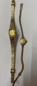 A 9ct gold Smiths lady's wristwatch and a Limit International lady's wristwatch, 10K and stainless