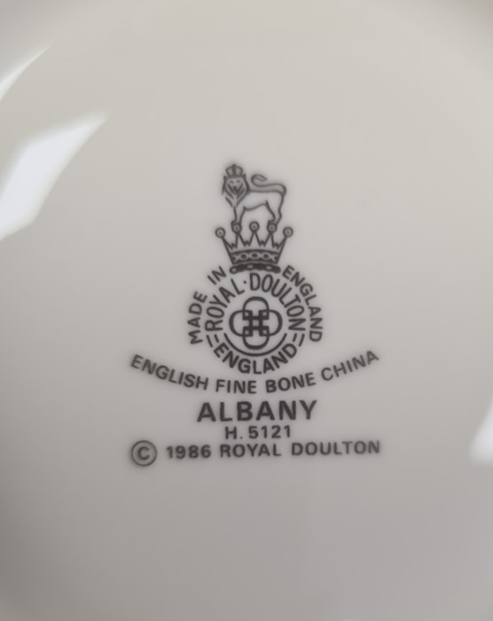 Extensive service of Royal Doulton 'Albany' pattern dinner and tea ware, originally for eight - Image 2 of 4