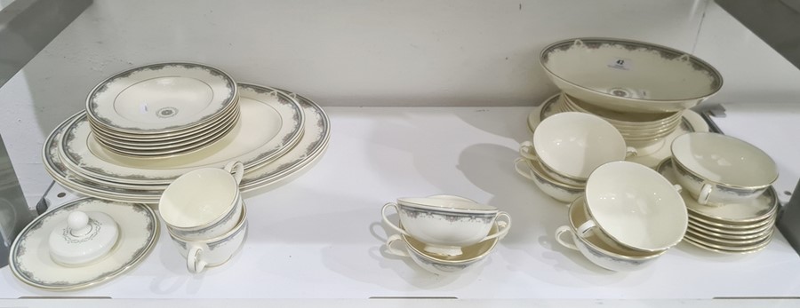 Extensive service of Royal Doulton 'Albany' pattern dinner and tea ware, originally for eight - Image 4 of 4