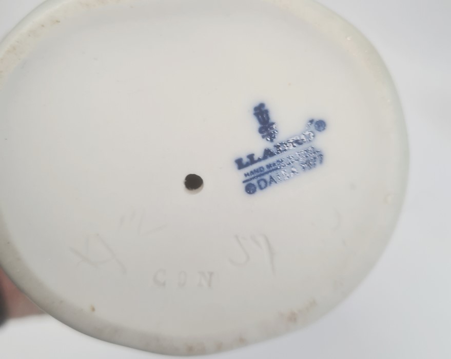 Lladro goose girl, 25cm high, Lladro boy with sailing boat and Lladro farm boy with milk pails (3) - Image 3 of 4