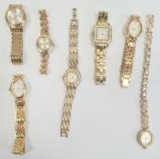 Lady's Sekonda wristwatch, gilt metal and various other lady's wristwatches