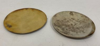 Mid 20th century silver communion paten, marked 'IHS', maker A R Mowbray & Co Ltd, London 1959, 2toz