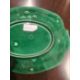 Pair 19th century Thomas Till green glazed majolica dessert plates and matching oval dish, 29cm wide - Image 3 of 10