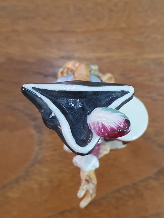 Limoges porcelain cachou box in the form of a rabbit with vegetable, 8cm high and continental - Image 4 of 26