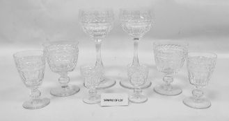 Suite of Stuart glassware to include hocks, wines, sherries, etc  Condition ReportThere are 2 X