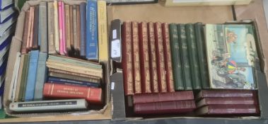 Various volumes - 'History of England', red  cloth with gilt pictorial backstrips , Keighley '