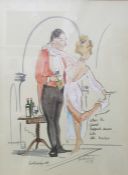 After Mark Husking Limited edition print, 30/150 and one further humorous limited edition colour