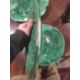 Pair 19th century Thomas Till green glazed majolica dessert plates and matching oval dish, 29cm wide - Image 9 of 10