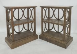 Set of four low modern shelving units, possibly Oka (4)  Condition ReportThere are lots of  minor