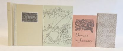 Private Press - Crossley-Holland, Kevin ( text)  Lawrence, John ( ills) 'Oenone in January'  The Old