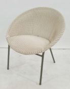 Modern Lloyd Loom tub-type chair