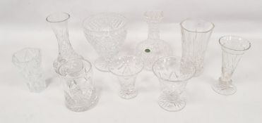 Assorted glassware to include Stuart hock glasses and further glassware