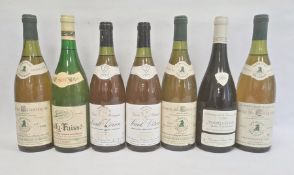 Seven bottles of wine to include three bottles of 1985 Comtes de Chartogne Bourgogne Jaboulet