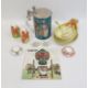 German porcelain stein with metal lid, Elbogen pottery figure of a girl, pair of tinted bisque - Image 2 of 12