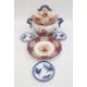 19th century Alcocks Indian ironstone two-handled soup tureen and cover and pair matching soup - Image 1 of 11