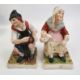 German porcelain stein with metal lid, Elbogen pottery figure of a girl, pair of tinted bisque - Image 6 of 12
