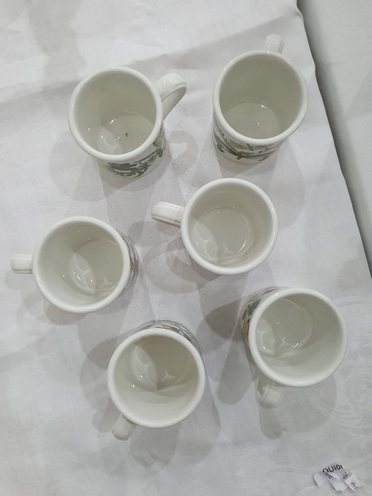Two Portmeirion rectangular casserole dishes, teapot, circular dish, six coffee cups and saucers and - Image 14 of 14