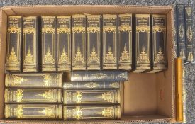 Dickens, Charles Works, The Waverley Book Company, the Author's Favourite Edition in facsimile, blue