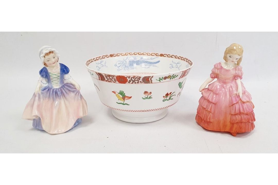 Doulton china figure 'Rose' HN1368. another 'Dinky Do' HN1678 and late Georgian Spode porcelain slop - Image 1 of 7