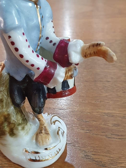 Limoges porcelain cachou box in the form of a rabbit with vegetable, 8cm high and continental - Image 6 of 26