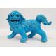 Chinese turquoise glazed model Buddhist lion,18cm high, two various bisque and partly glazed figures - Image 9 of 31