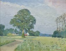 N. Filbee Oil on board Farmyard scene, signed lower left, 20 x 25.5cm together with one further (