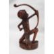 Assorted 20th century Eastern carved figures to include figure in hat carrying jug and basket, - Image 2 of 9