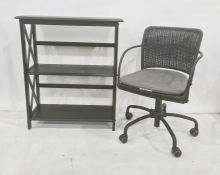 Office swivel chair and shelving unit (2)