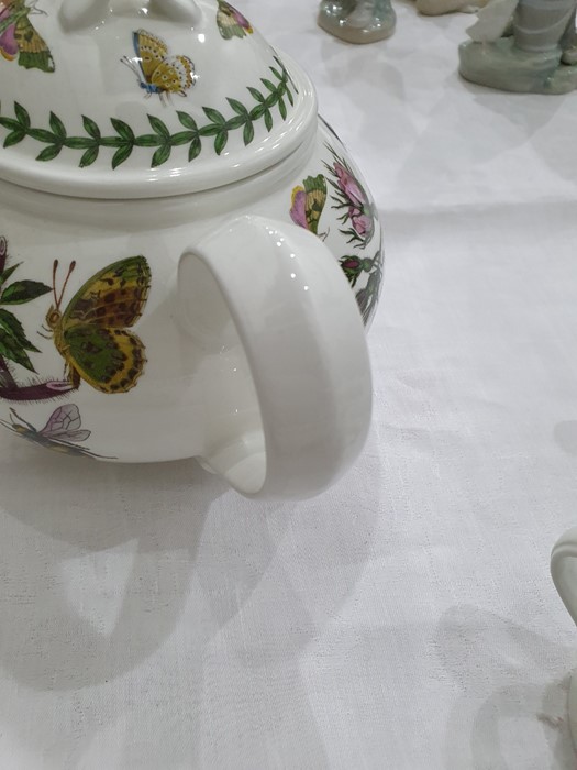 Two Portmeirion rectangular casserole dishes, teapot, circular dish, six coffee cups and saucers and - Image 9 of 14