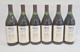 Six bottles of 2002 Vin de Pays du Comte, Tolosan Cuvee L'Etoile, produce of France (6)