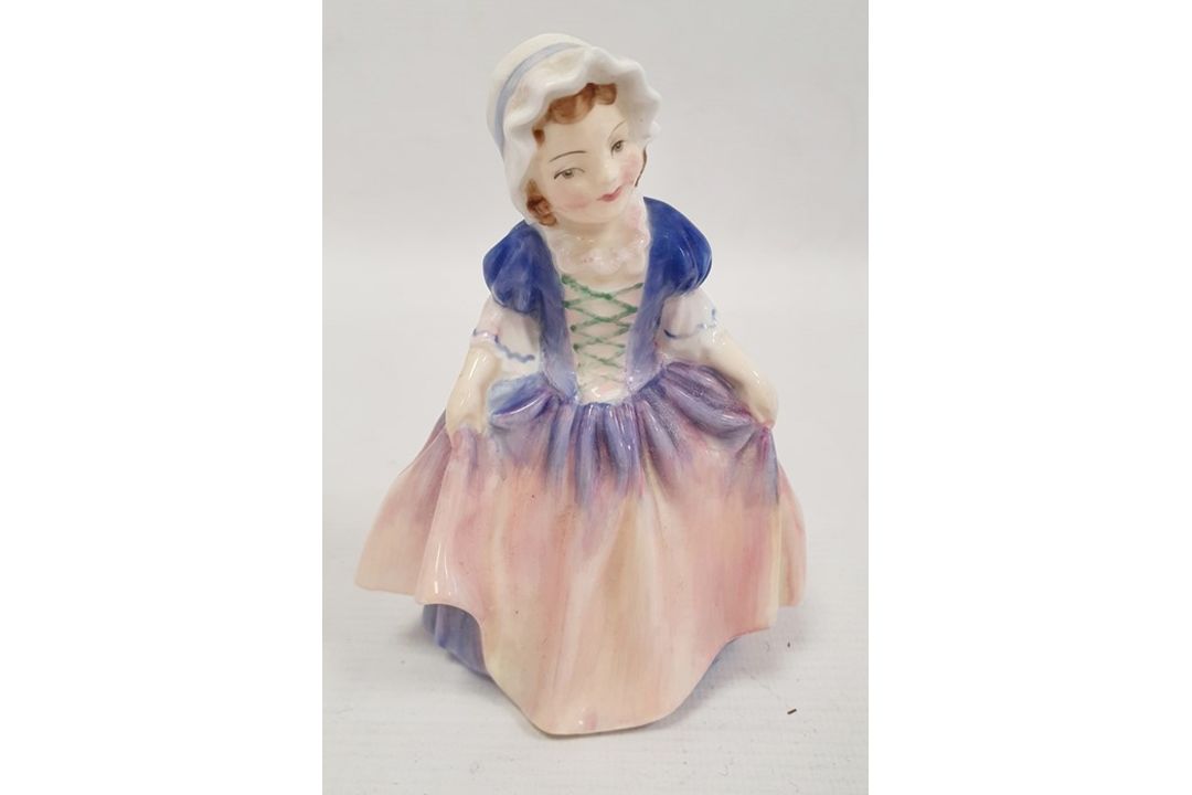Doulton china figure 'Rose' HN1368. another 'Dinky Do' HN1678 and late Georgian Spode porcelain slop - Image 6 of 7