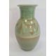 Studio pottery vase with ovoid body, green ground with brown stylised leaf decoration, - Image 1 of 16